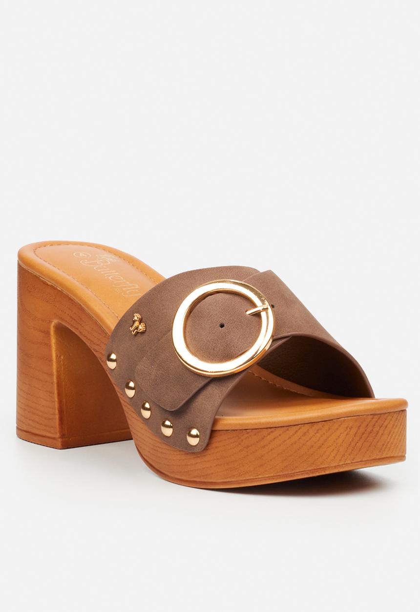 Butterfly Feet - Thalya 3 clog mule heel - chocolate