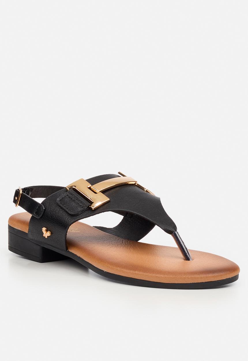 Butterfly Feet - Tisha 1 t-bar sandal - black