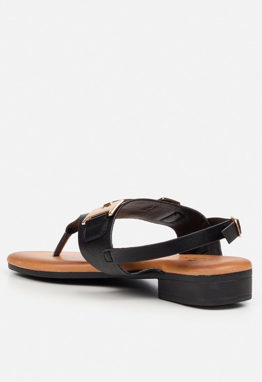 Butterfly Feet - Tisha 1 t-bar sandal - black