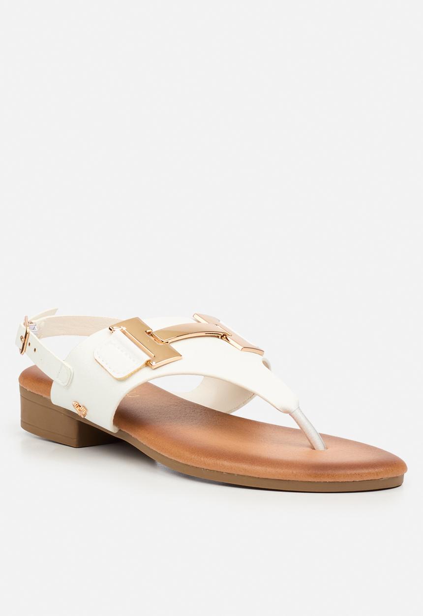 Butterfly Feet - Tisha 1 t-bar sandal - white