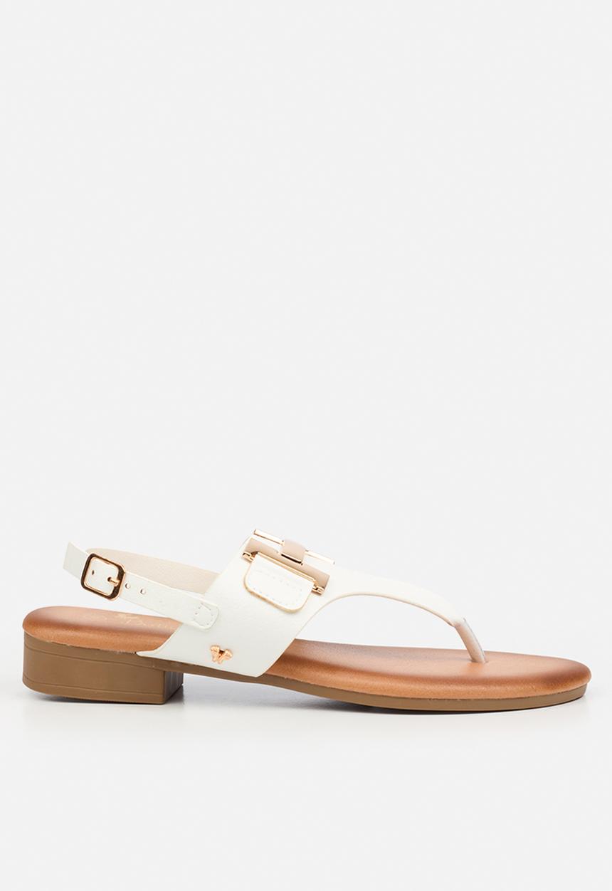 Butterfly Feet - Tisha 1 t-bar sandal - white