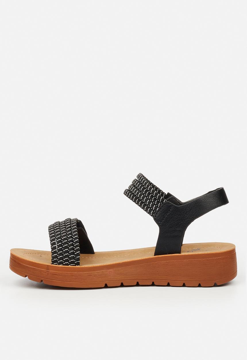 Butterfly Feet - Xara 8 ankle strap sandal - black
