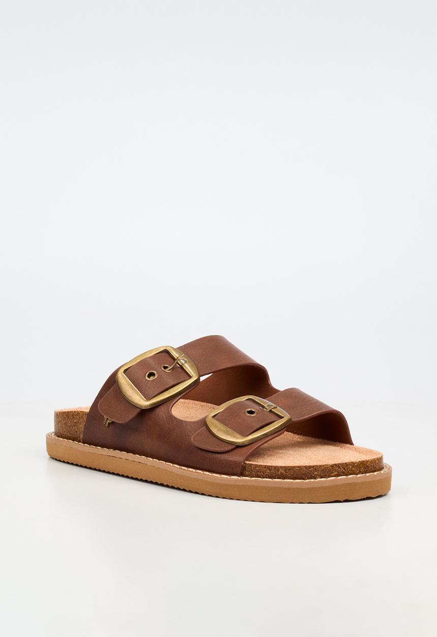 Butterfly Feet - Charli 1 big buckle sandal - chocolate