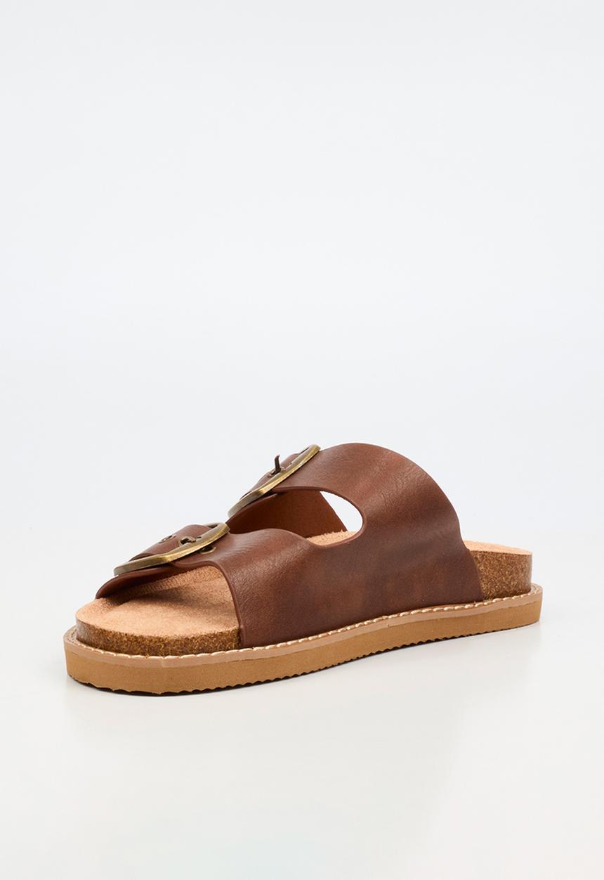 Butterfly Feet - Charli 1 big buckle sandal - chocolate