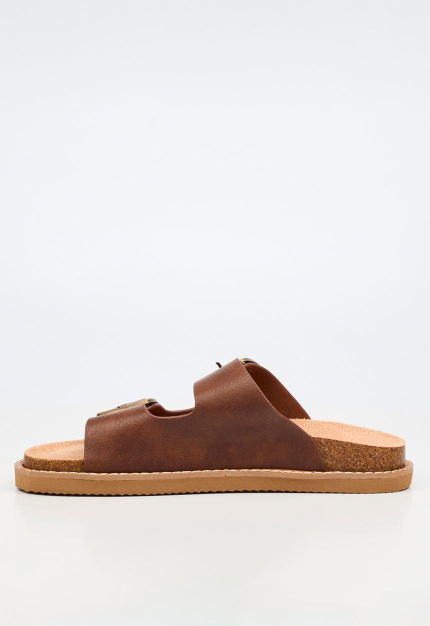 Butterfly Feet - Charli 1 big buckle sandal - chocolate