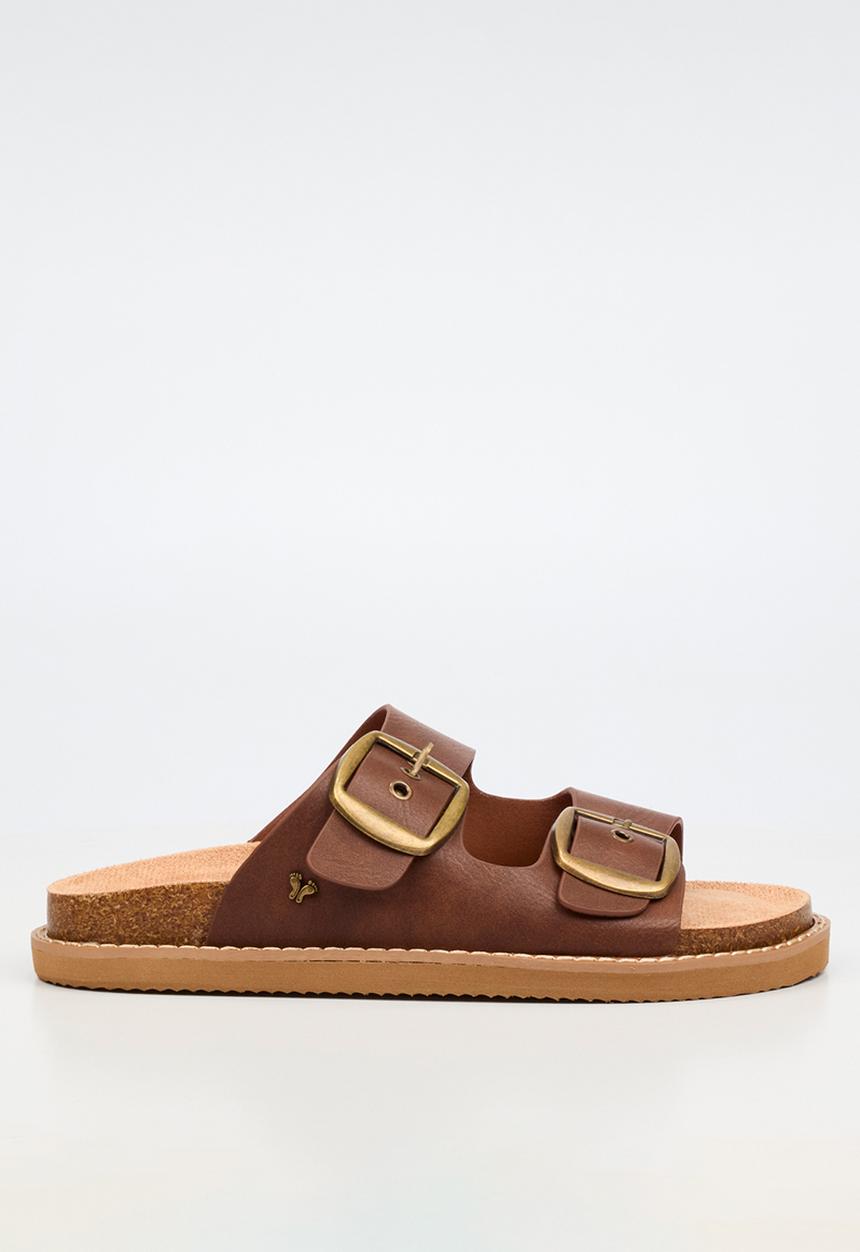 Butterfly Feet - Charli 1 big buckle sandal - chocolate