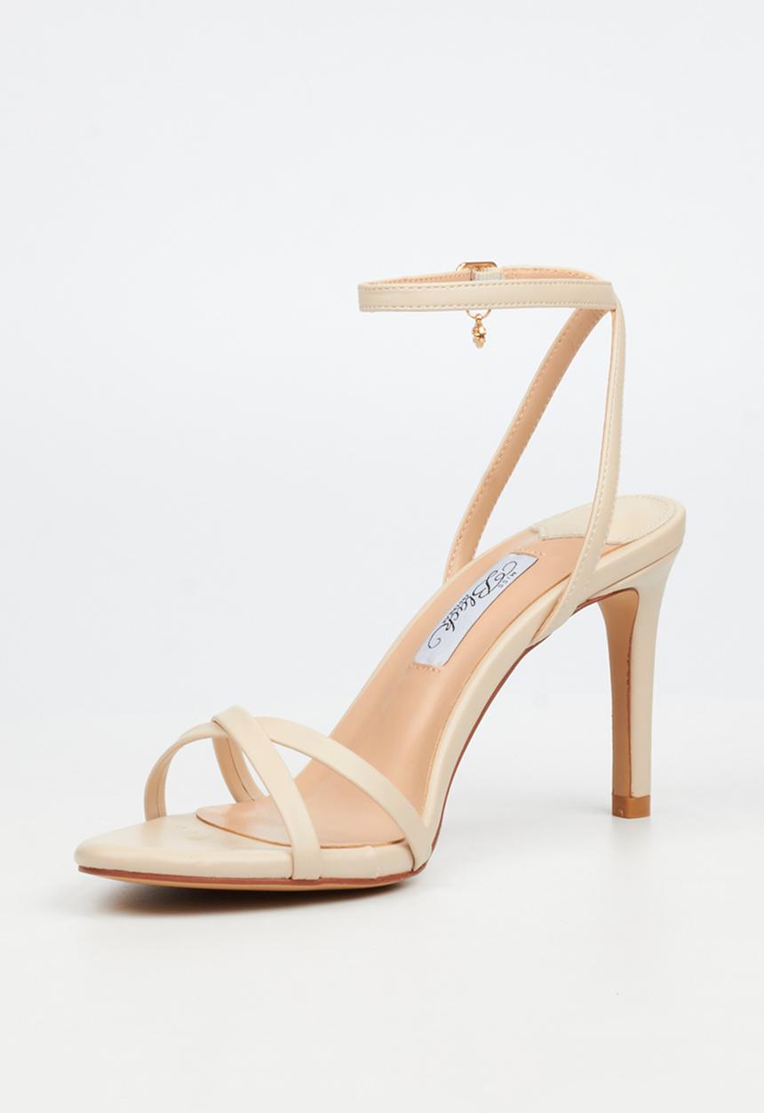 Miss Black - Nelly 1 classic ankle-strap heel - natural
