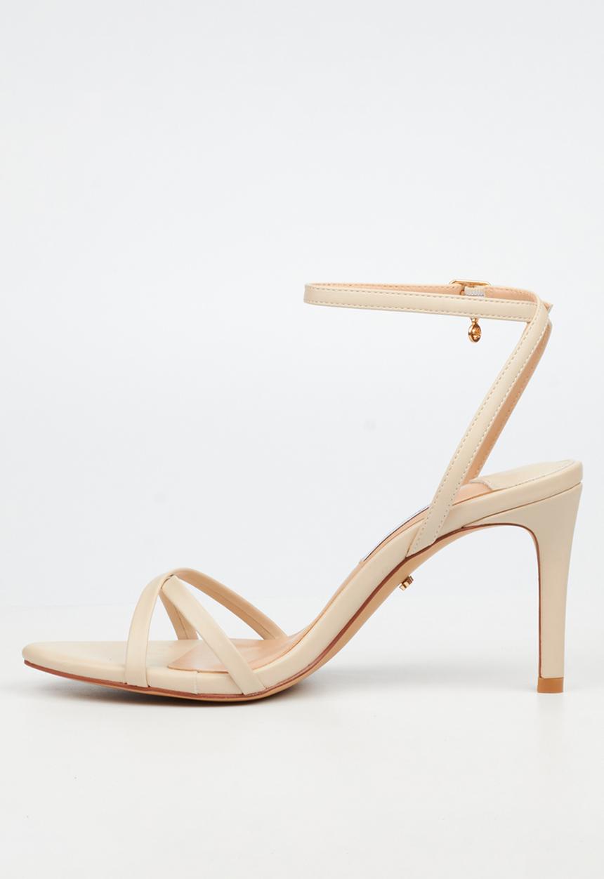 Miss Black - Nelly 1 classic ankle-strap heel - natural
