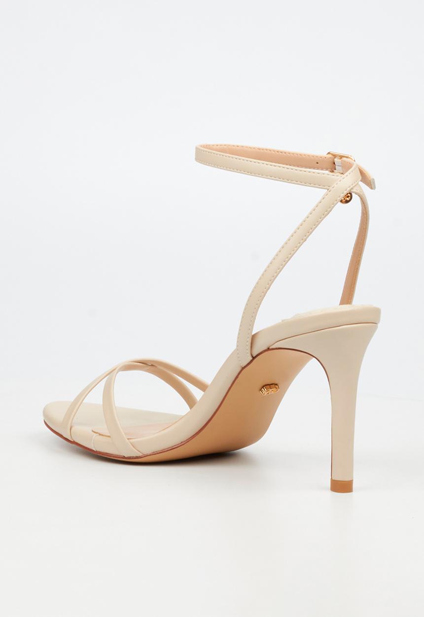 Miss Black - Nelly 1 classic ankle-strap heel - natural
