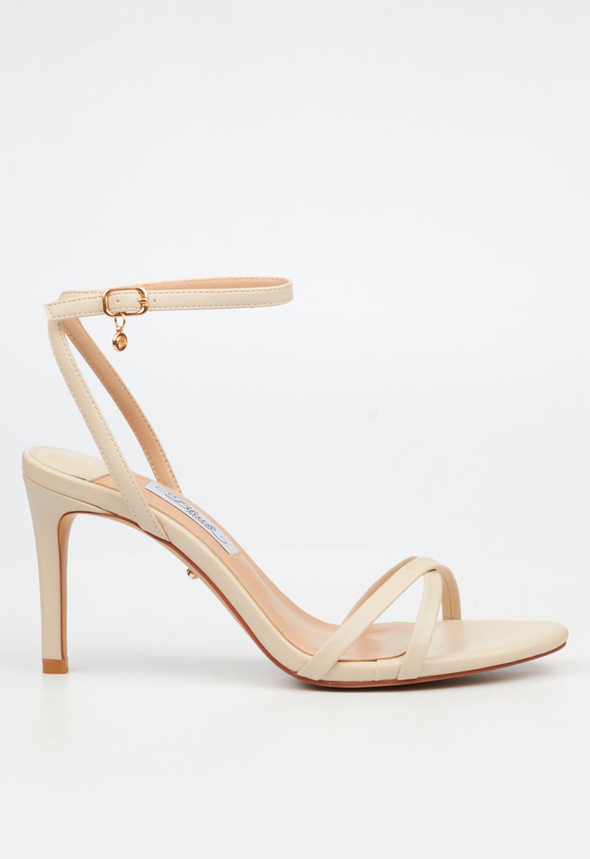 Miss Black - Nelly 1 classic ankle-strap heel - natural