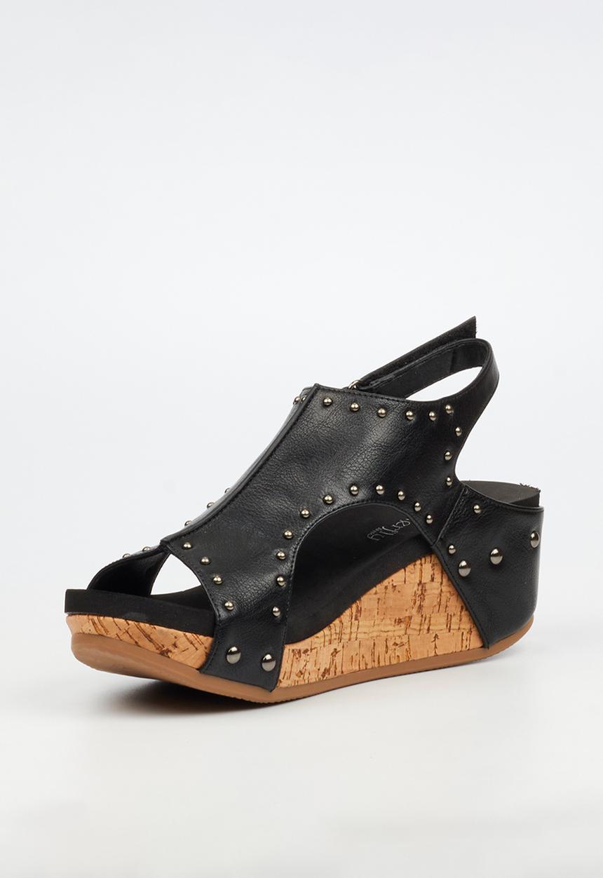 Butterfly Feet - Dido 8 studded slingback sandal - black