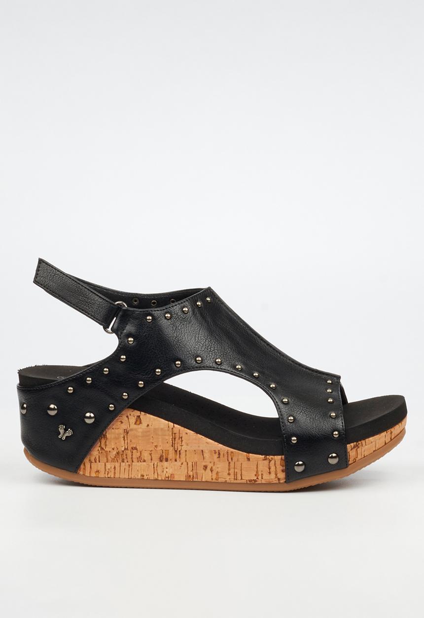Butterfly Feet - Dido 8 studded slingback sandal - black