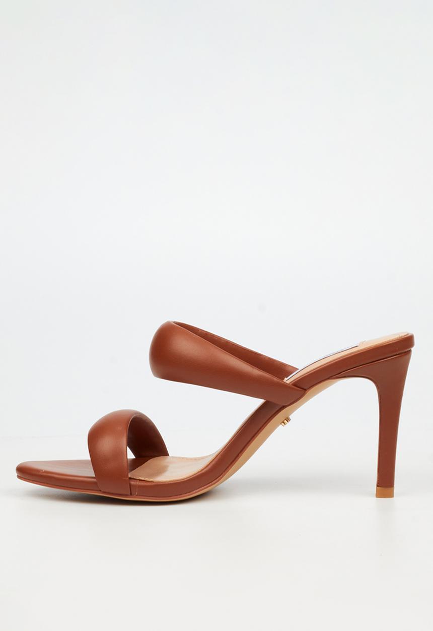 Miss Black - Nelly 7 double strap heel - tan