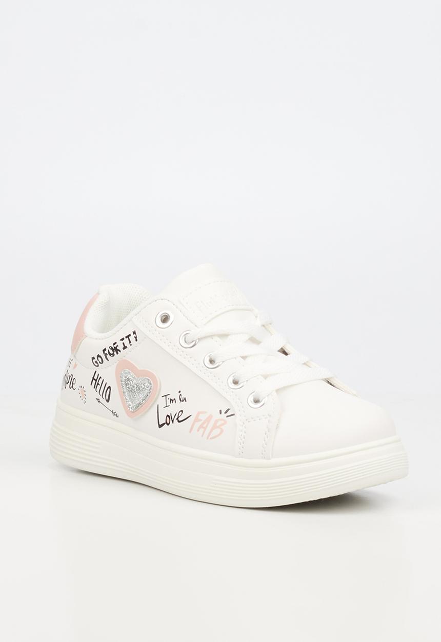 Flutterby - Rory 1 girls sneakers - white