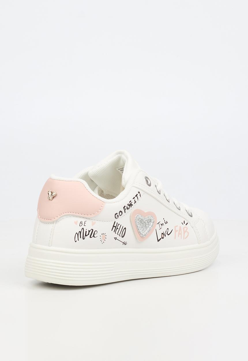 Flutterby - Rory 1 girls sneakers - white