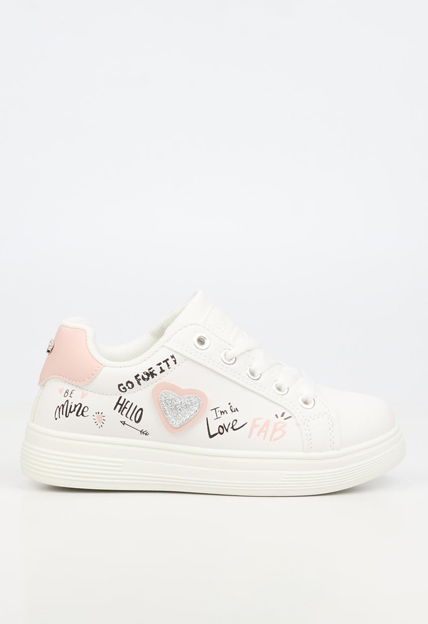 Flutterby - Rory 1 girls sneakers - white