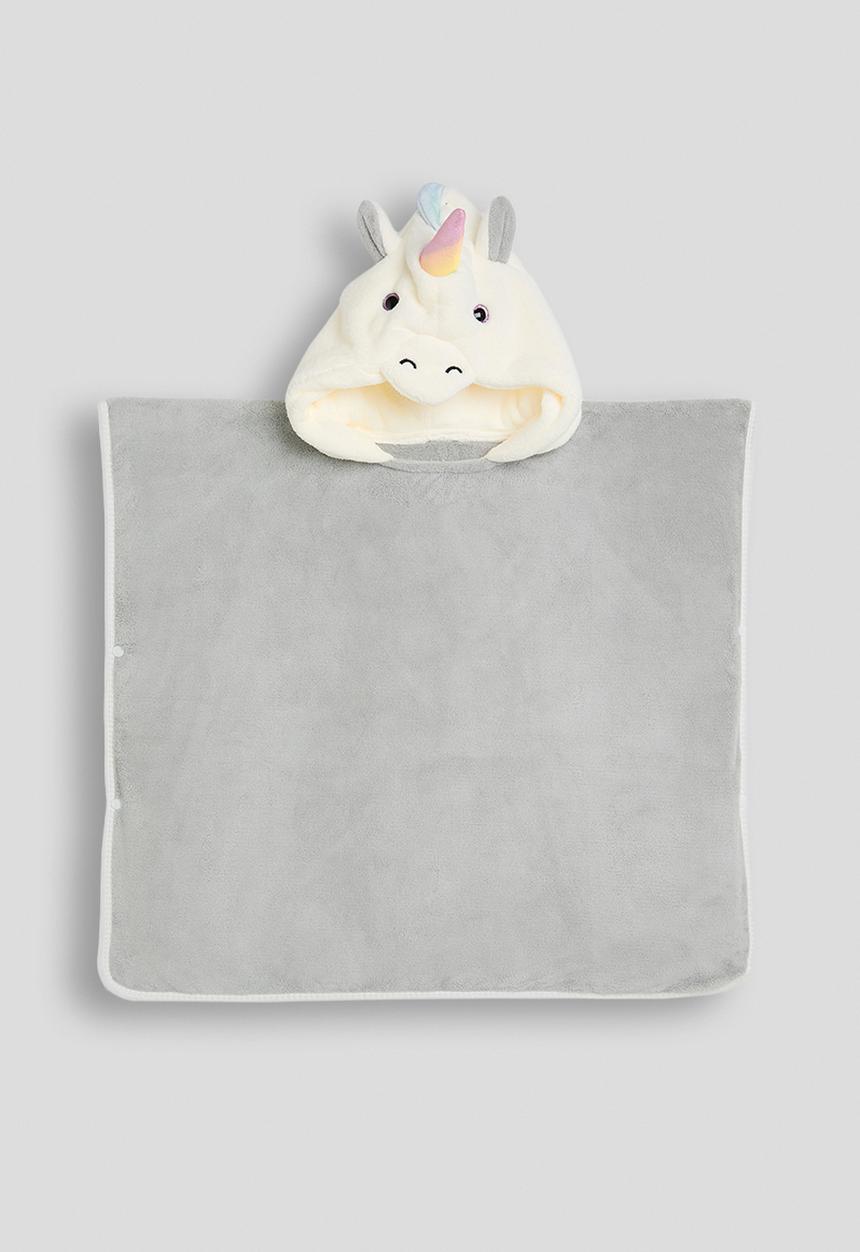 Pop Candy - Unicorn hood towel - grey