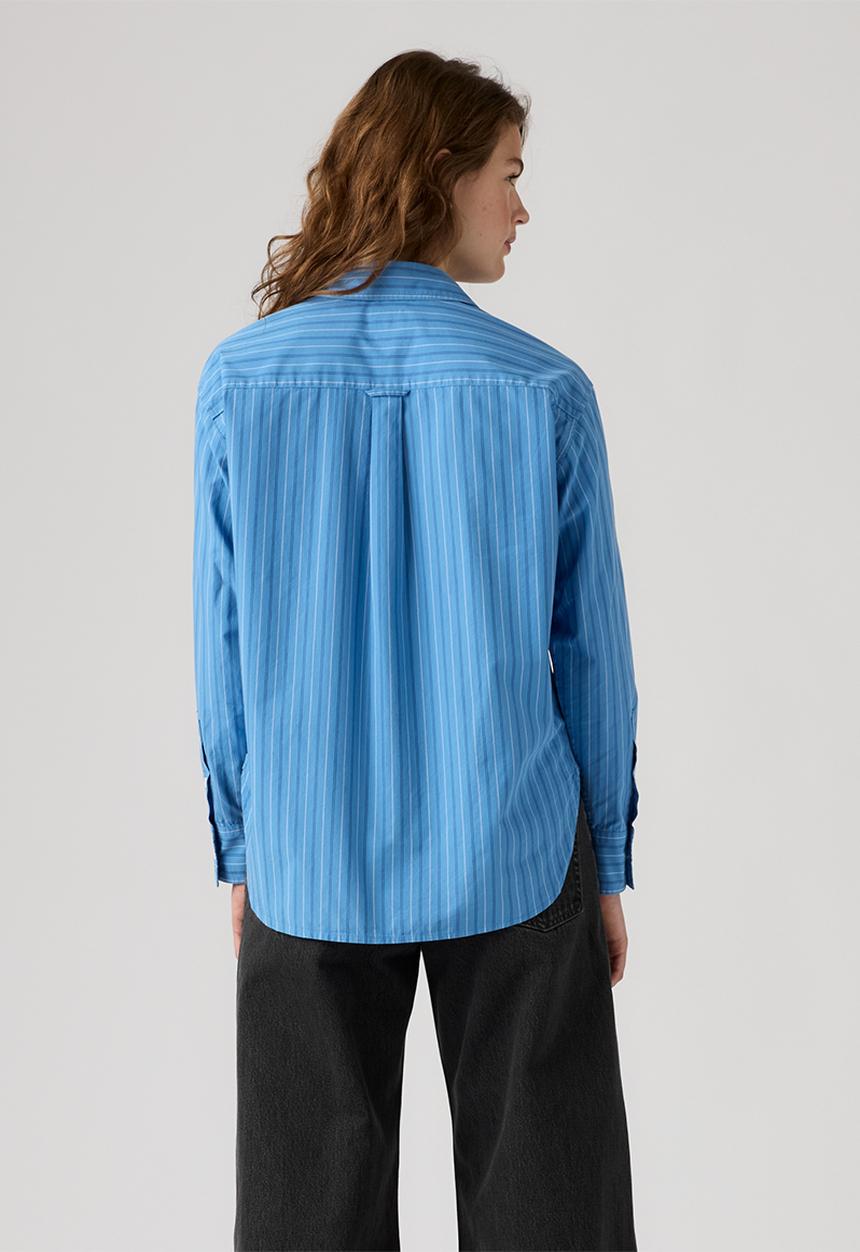 Levi’s® - Harlie Boyfriend Shirt - Telma Stripe Parisian Blue Poplin