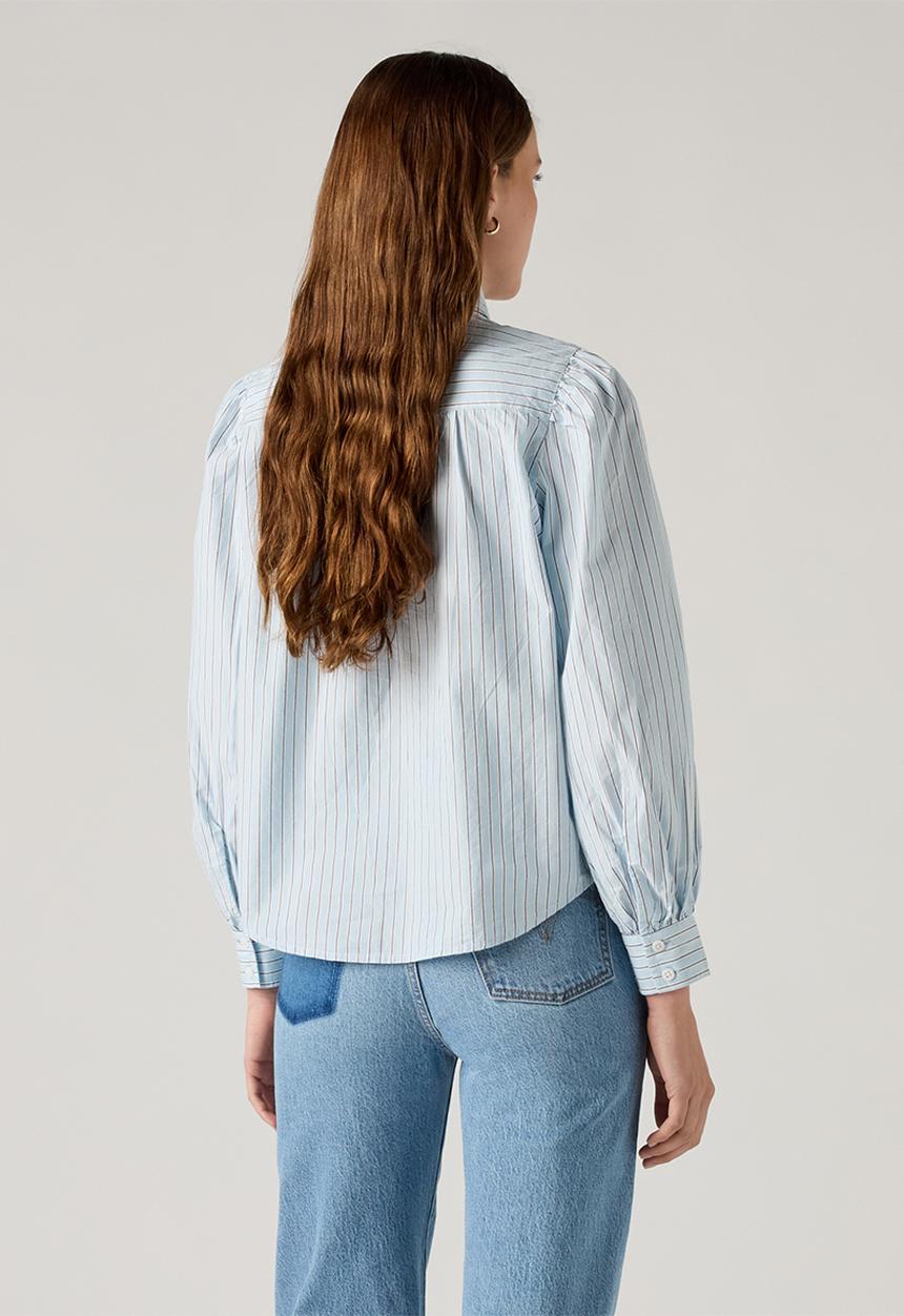 Levi’s® - Judice Western Shirt -  Sherman Stripe Angel Falls Poplin