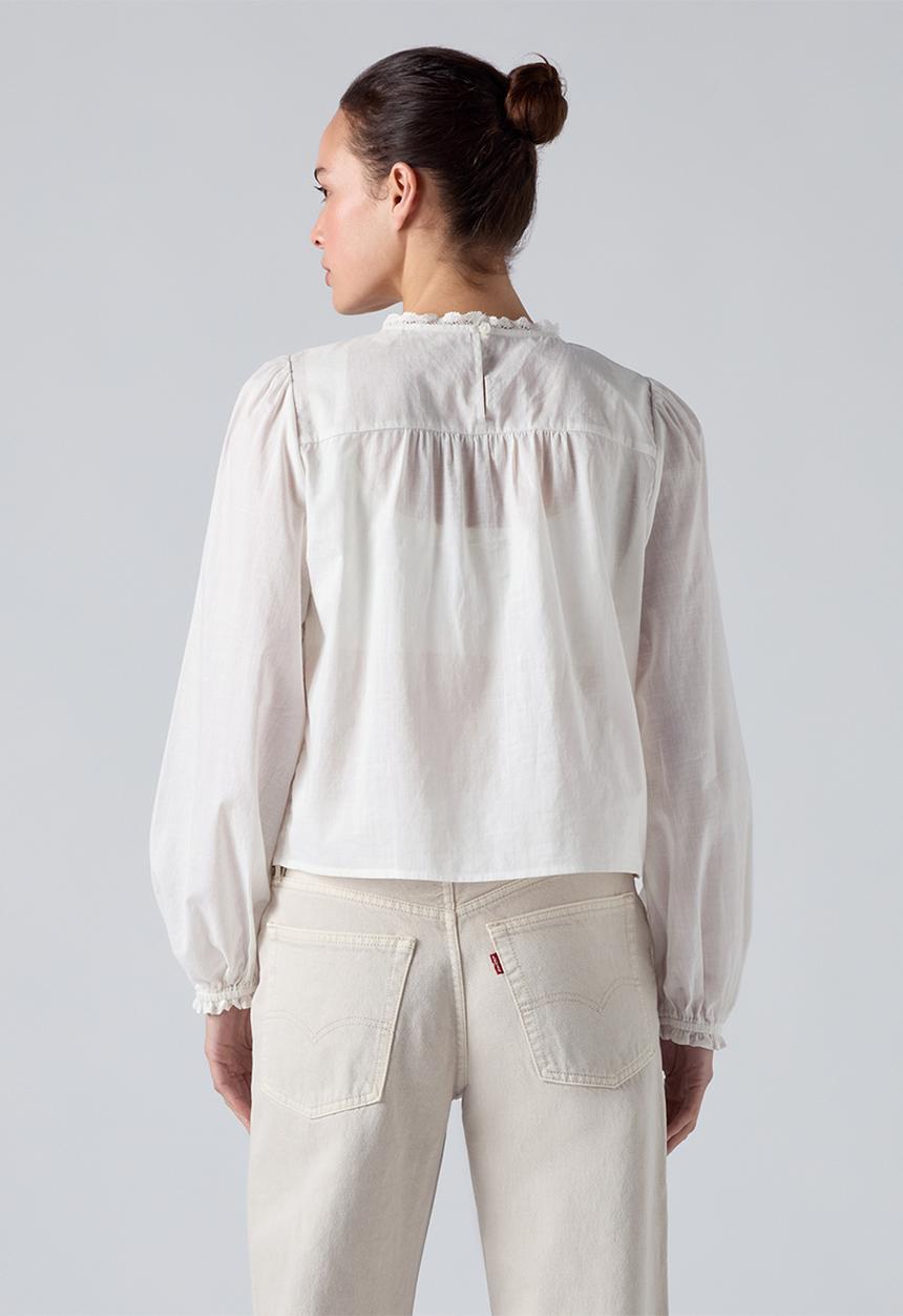 Levi’s® - Han Ls Beaded Blouse -  Cloud Dancer Cotton