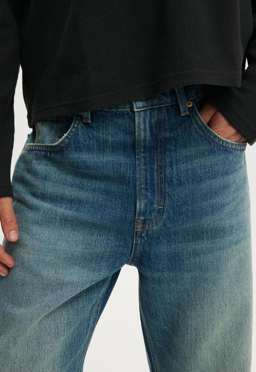 Cotton On - Baggy Bootcut Jean - Automatic Washed Blue