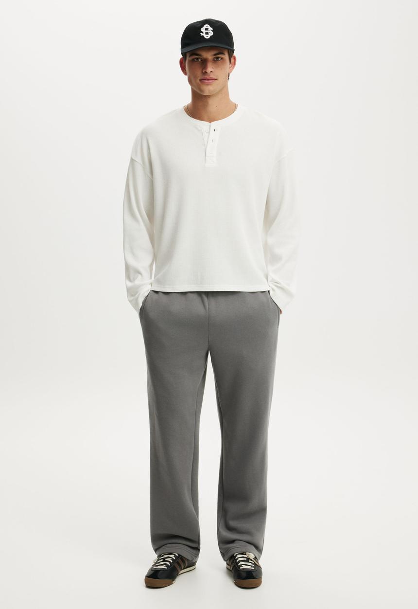 Cotton On - Baggy Track Pant - Slate Stone