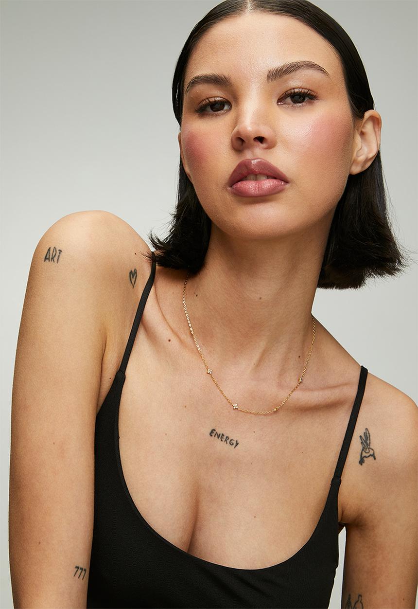 Zoe on Trend - Trendy Designer Necklace - Gold