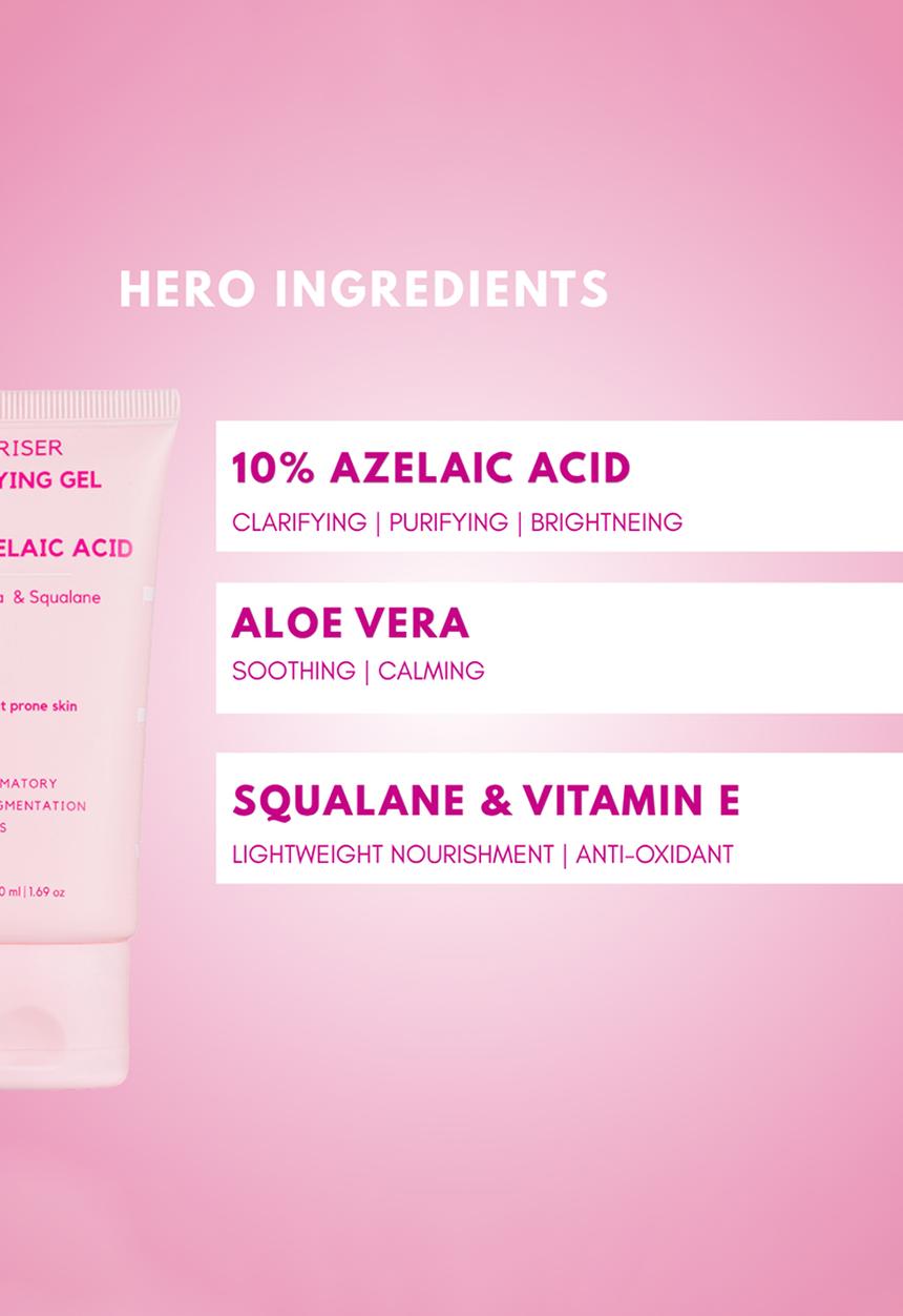 Standard Beauty - Mattifying Gel Moisturiser with 10% Azelaic Acid for Oily & Acne Prone