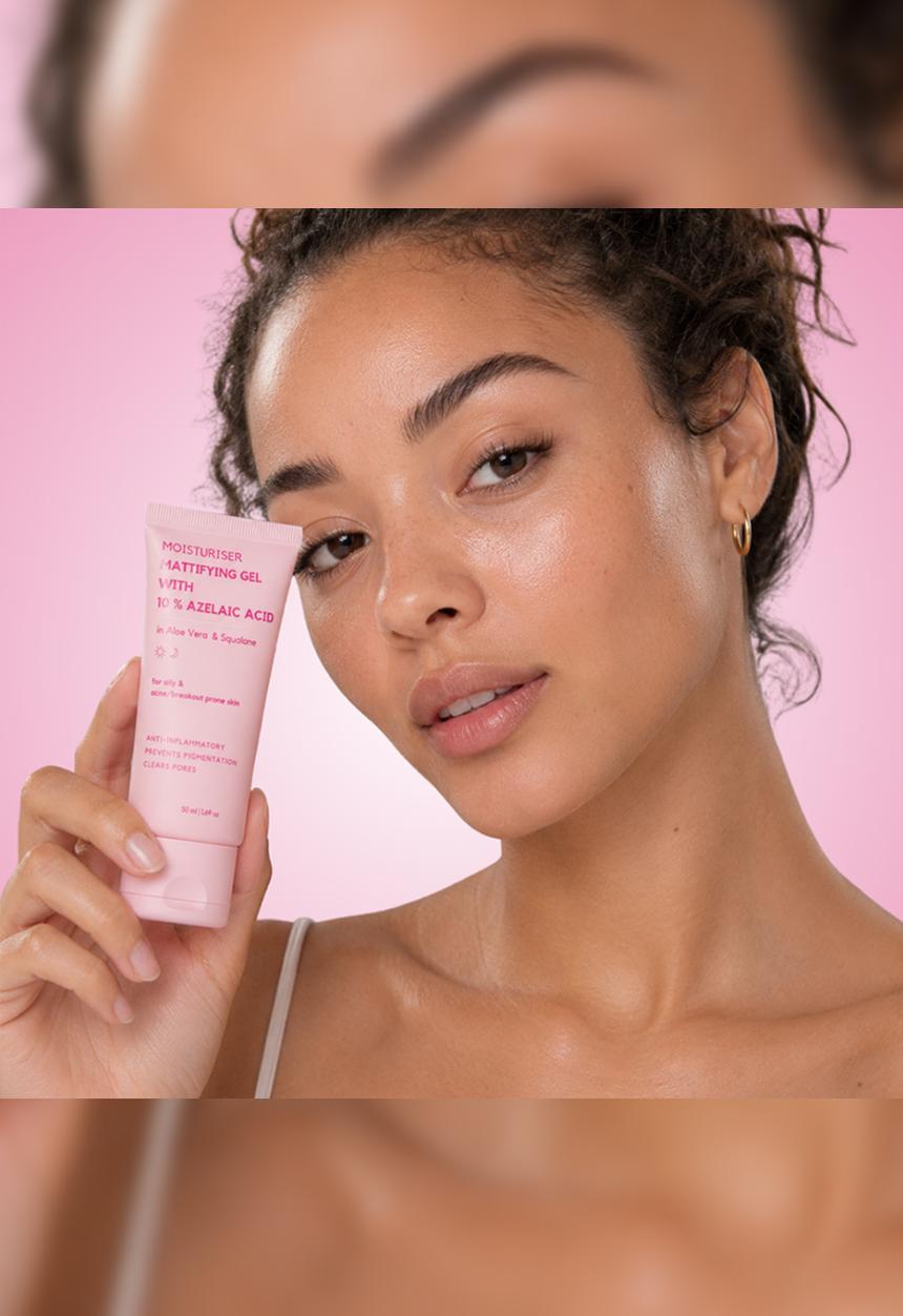 Standard Beauty - Mattifying Gel Moisturiser with 10% Azelaic Acid for Oily & Acne Prone