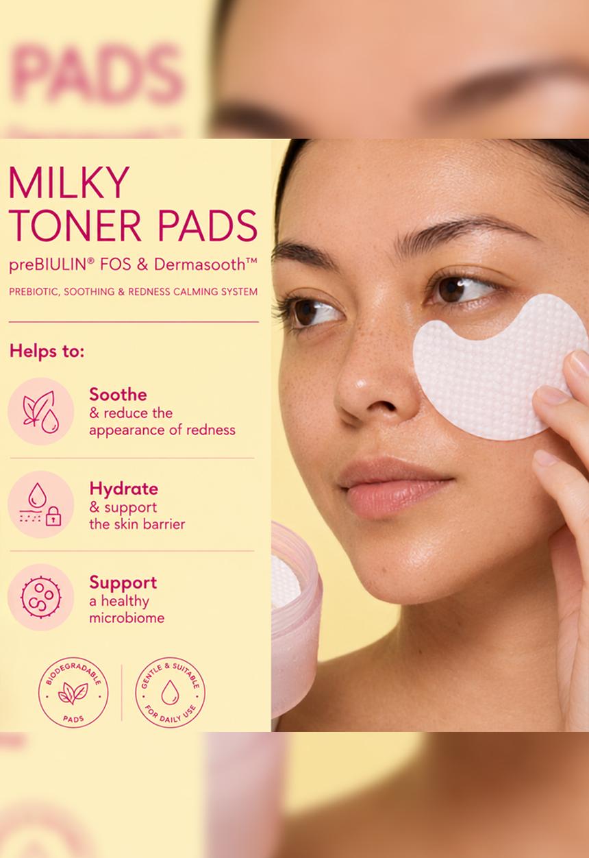 Standard Beauty - Milky Toner Pads with preBIULIN® & DermasoothTM