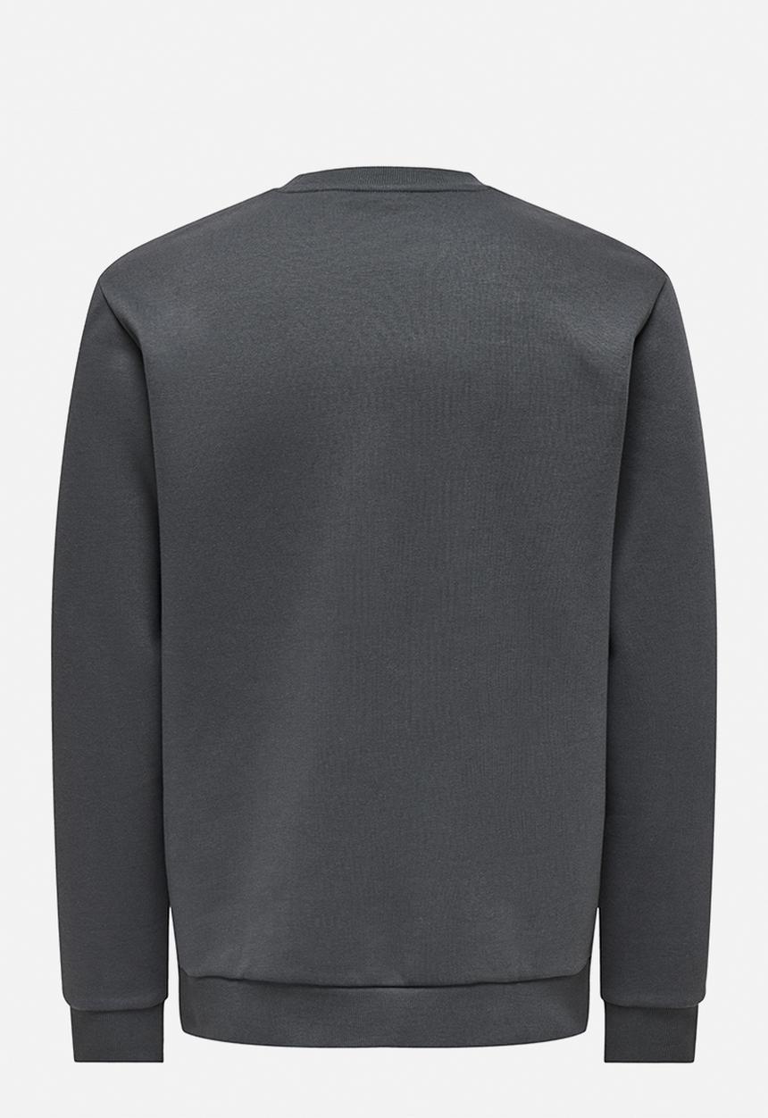 Only & Sons - Ceres Crew Neck - Grey Pinstrip