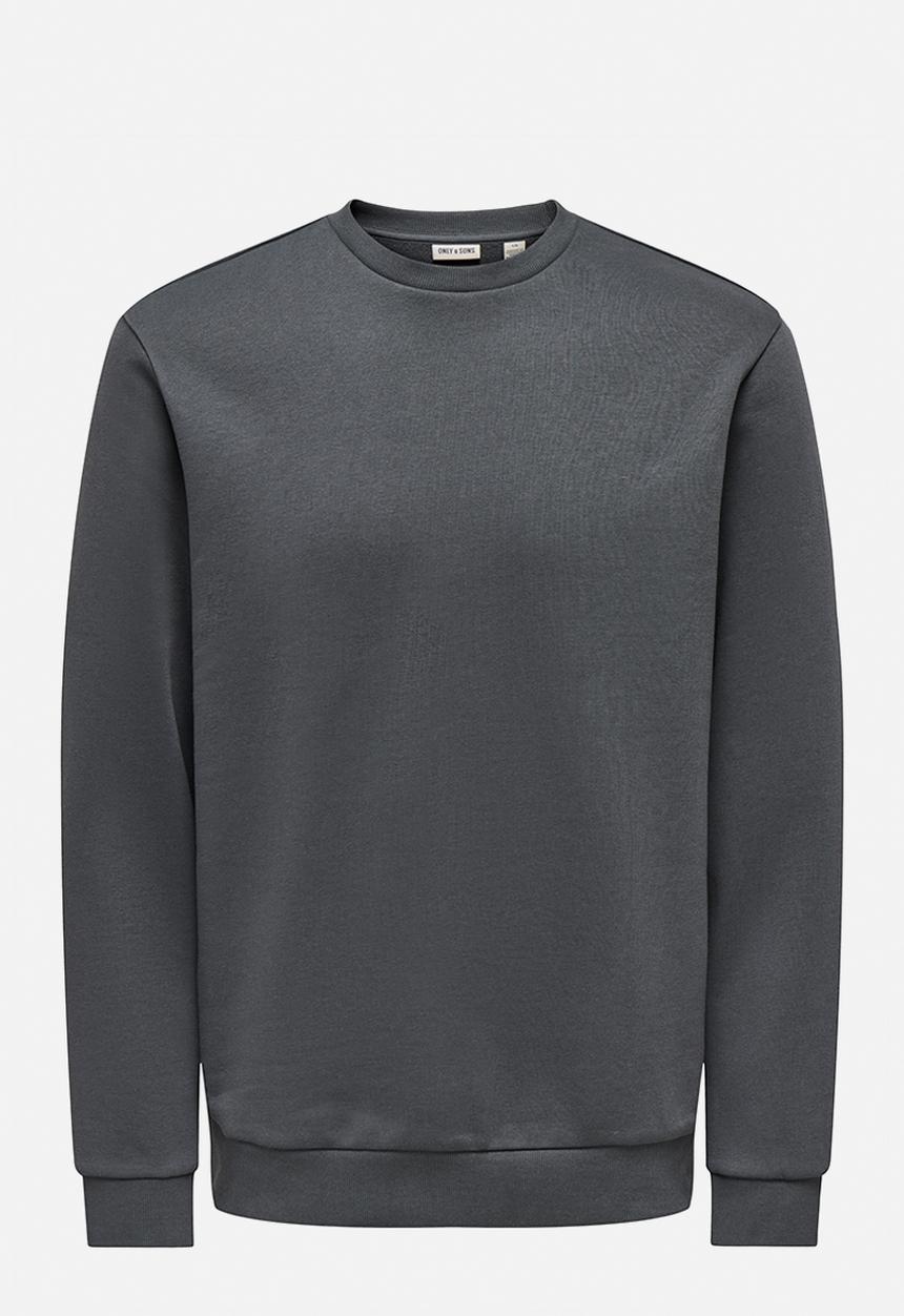 Only & Sons - Ceres Crew Neck - Grey Pinstrip