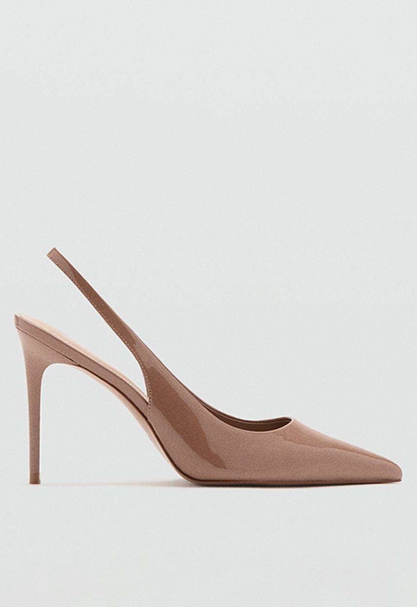 MANGO - Cuco slingback stiletto heel - light pastel pink