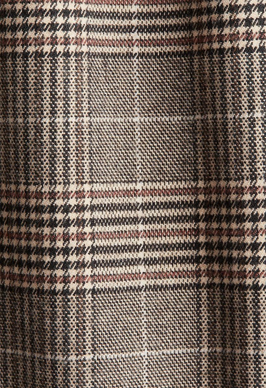 H&M - Shift dress - beige checked