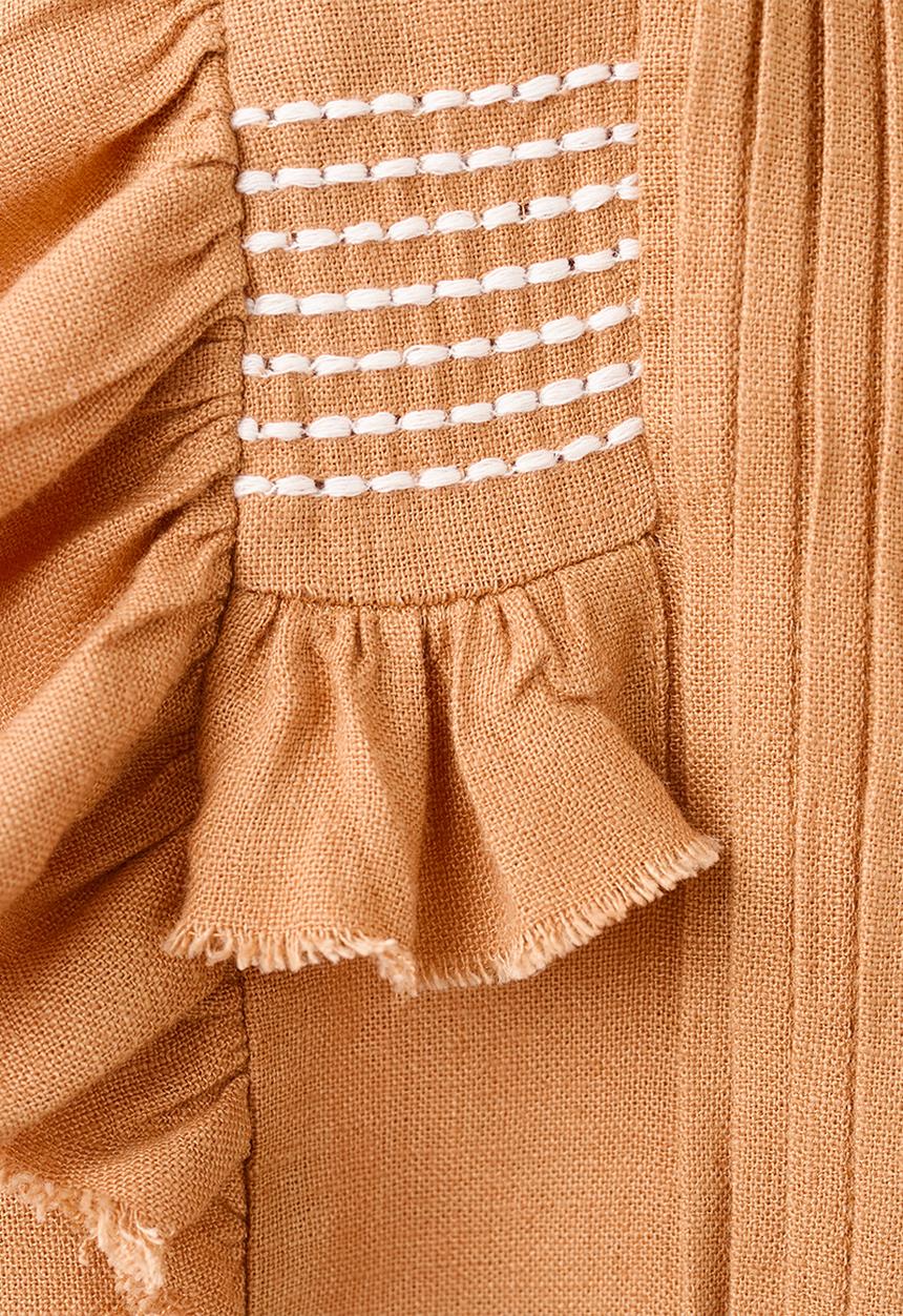 MANGO - Blouse Maraset - Medium Orange