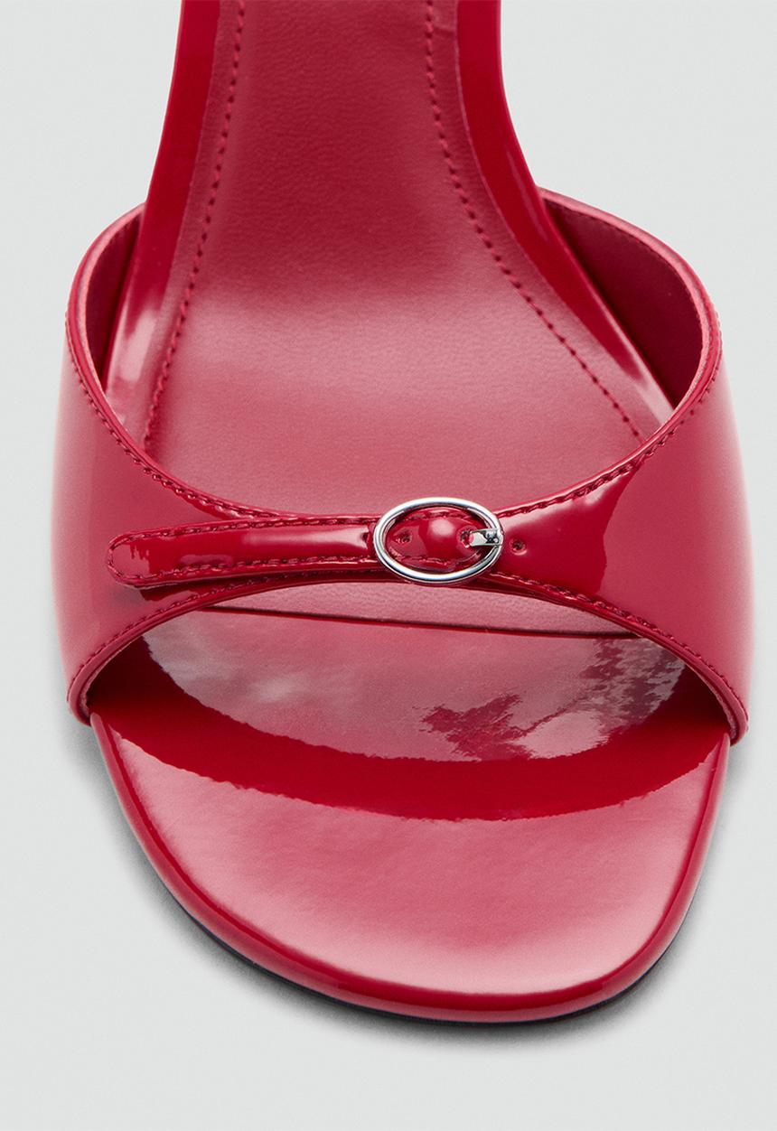 MANGO - Made stiletto mule heel - red