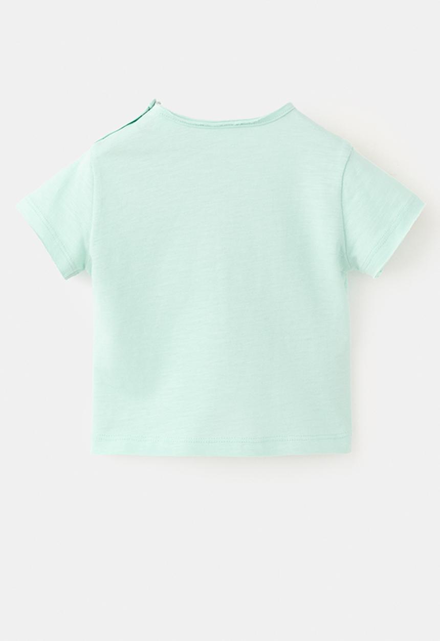 MANGO - T-Shirt Fruits - Turquoise / Aqua
