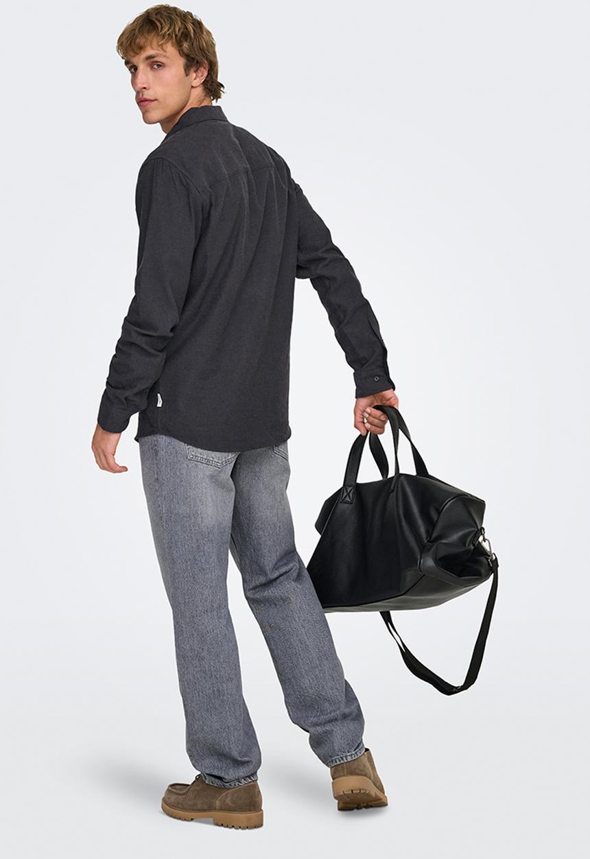 Only & Sons - Gudmund Slim 1Pkt Solid Shirt Noos - Black