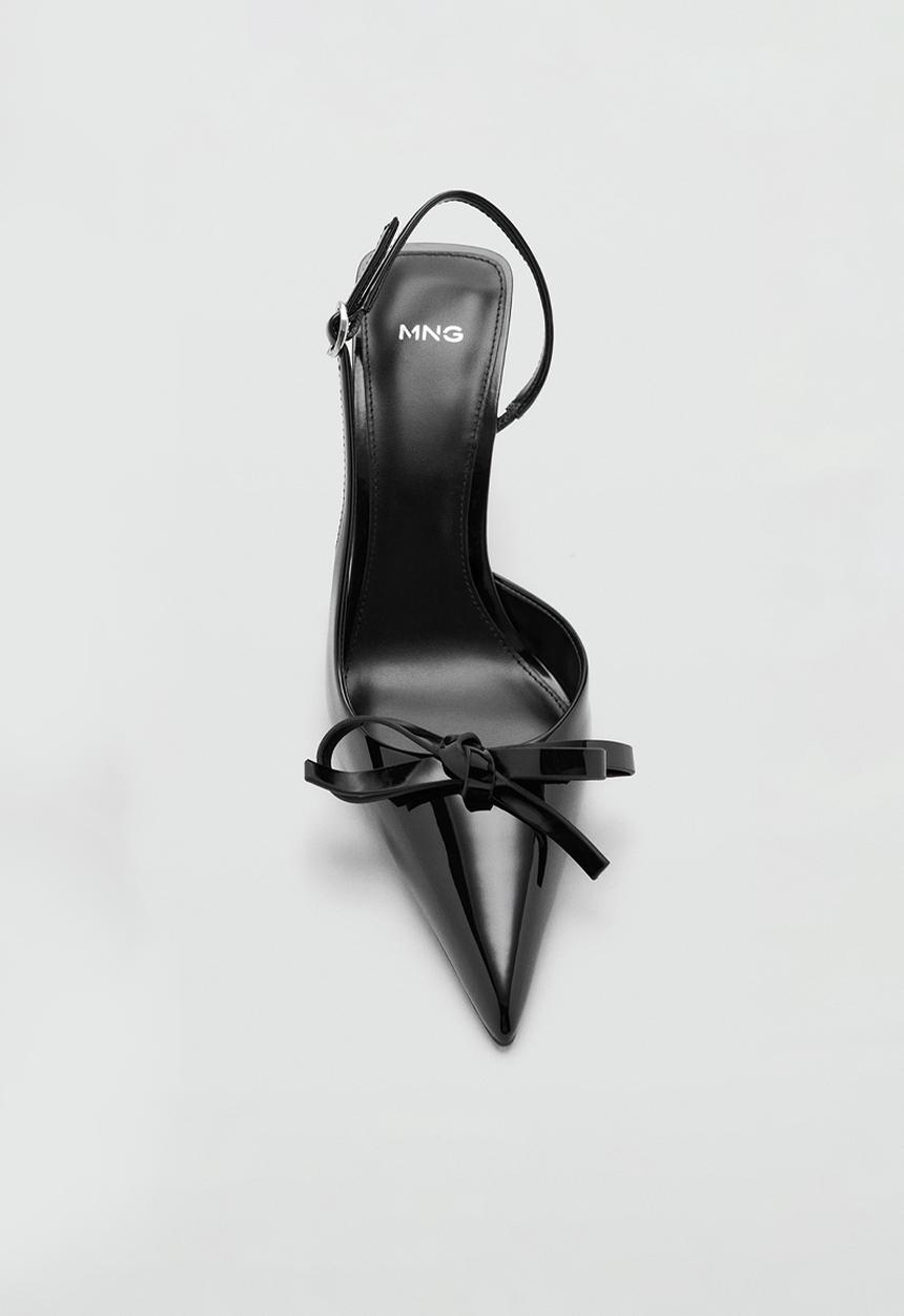 MANGO - Coreob slingback stiletto heel - black