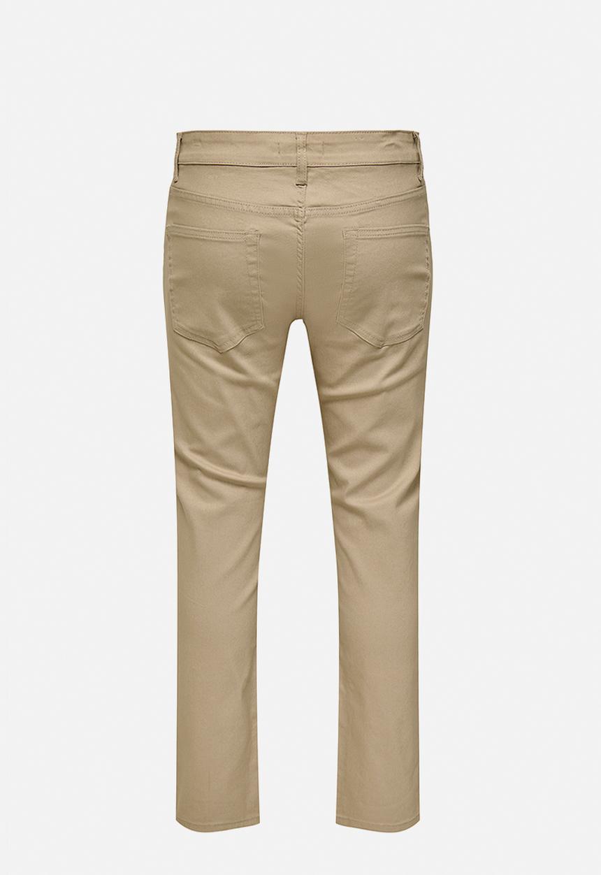 Only & Sons - loom Twill Slim Fit Chino Pants - Chinchilla