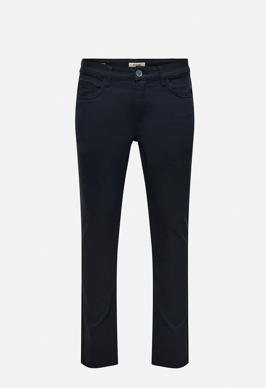 Only & Sons - LOOM TWIL SLIM FIT CHINO 0600 PANT - Dark Navy