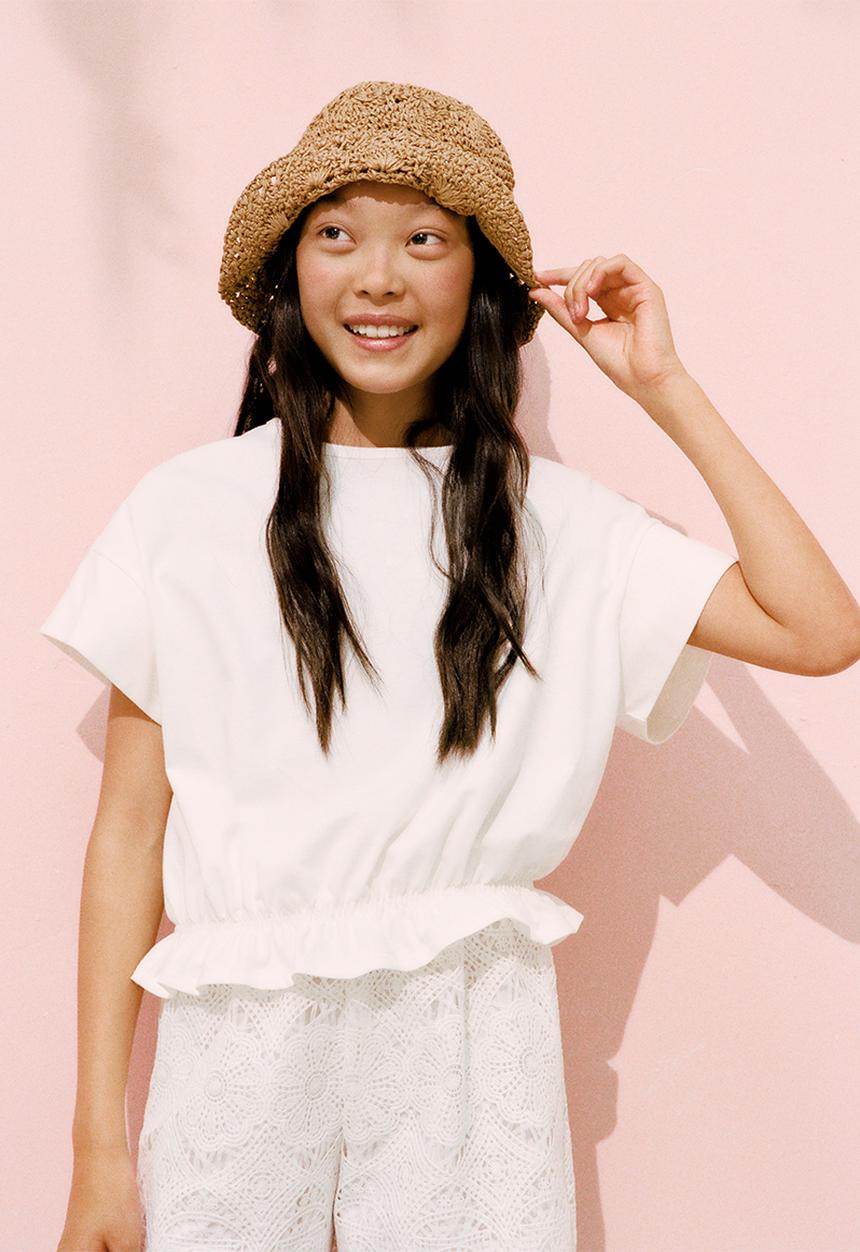 MANGO - T-Shirt Easy - Natural