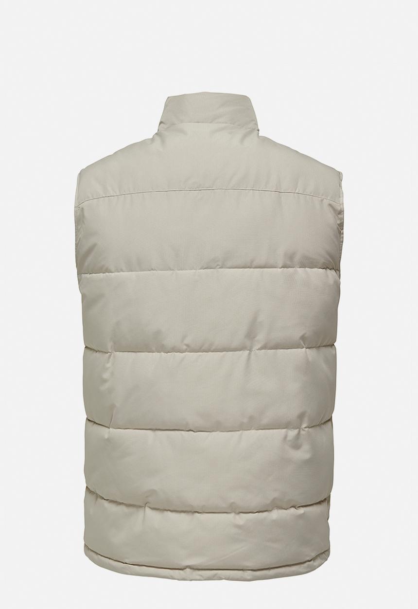 Only & Sons - Take Quilted Vest QTW Noos - Silver Lining