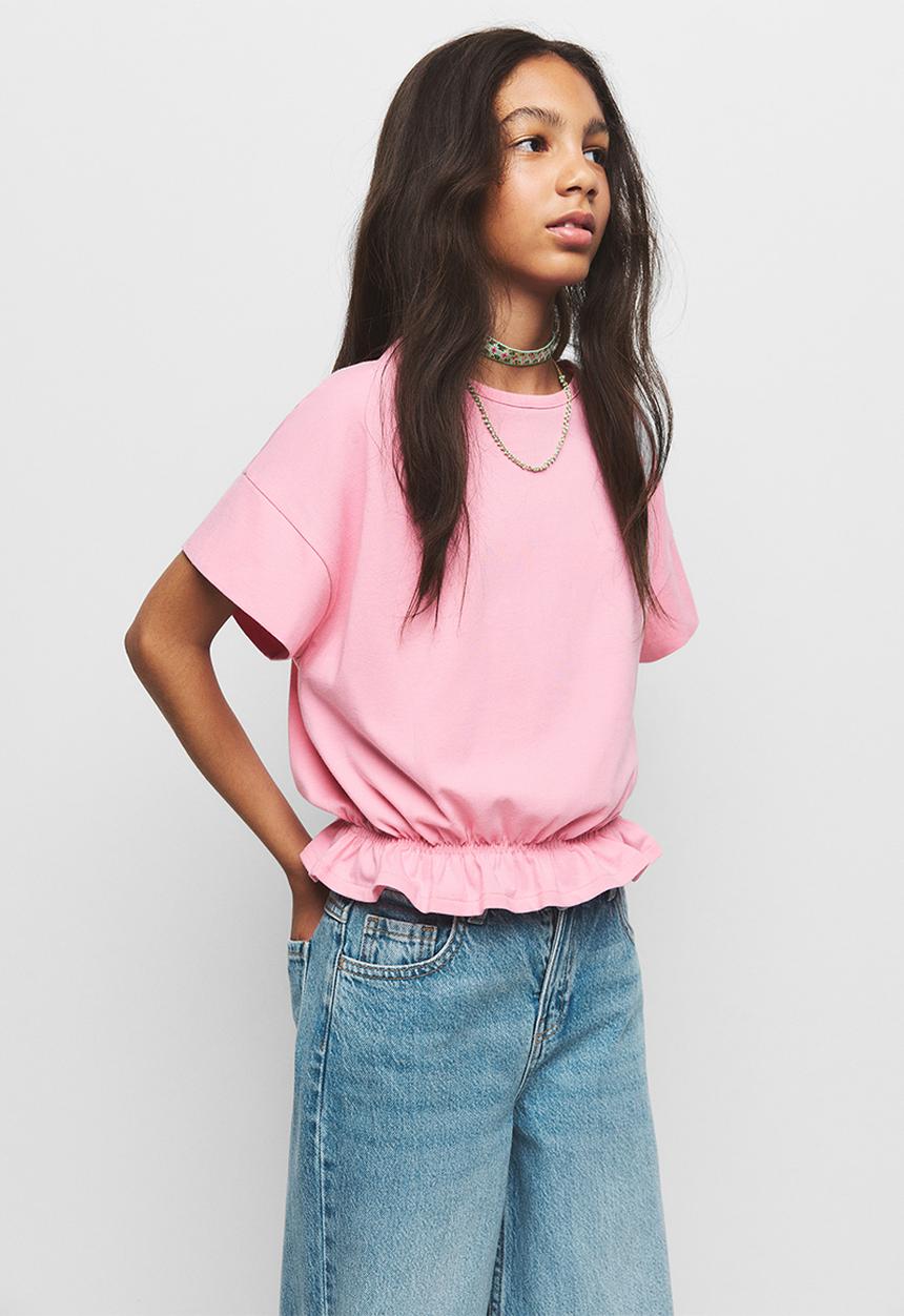 MANGO - T-Shirt Easy - Pink