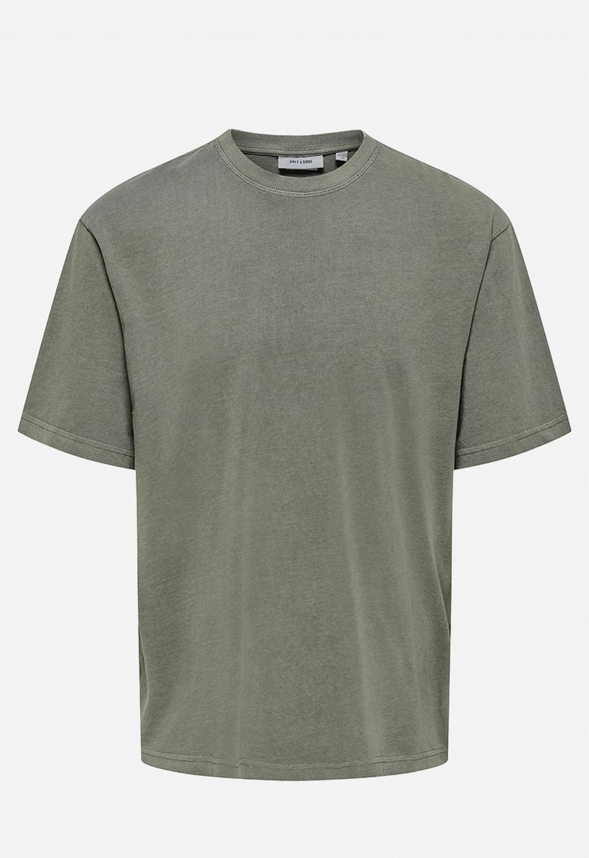 Only & Sons - Distress RLX Short Sleeve Tee Noos - Castor Gray