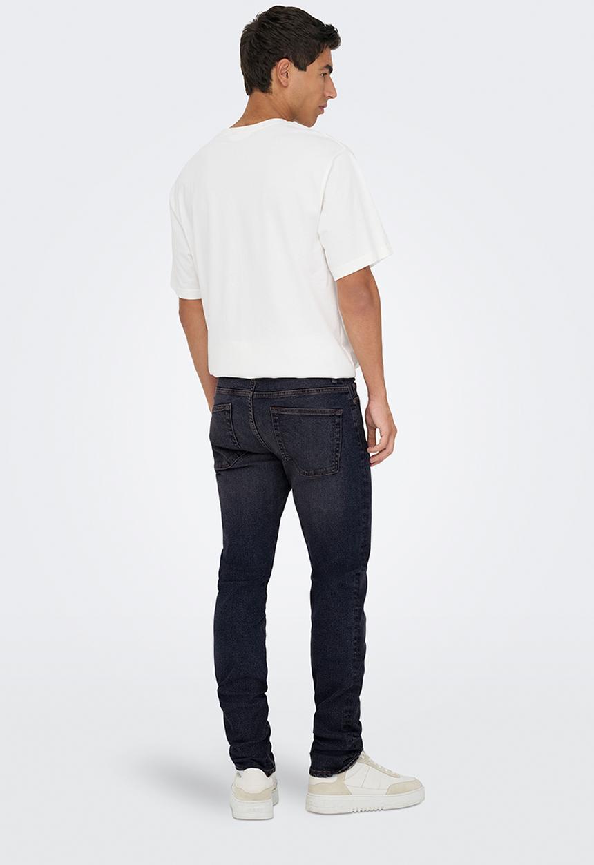 Only & Sons - loom Slim 5748 Ey Box Jeans - Blue Black Denim