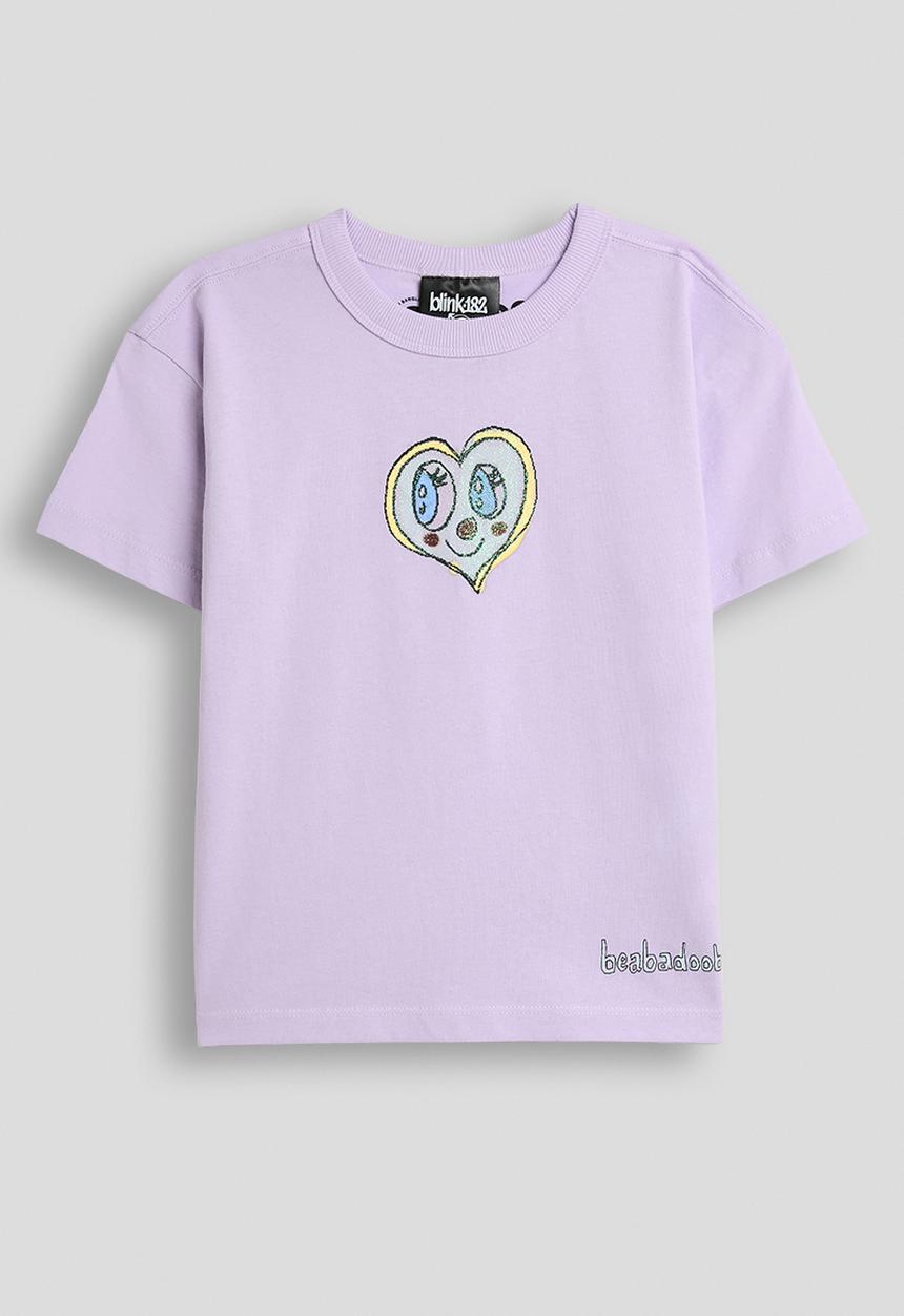 Cotton On - License Drop Shoulder Short Sleeve Tee - Lcn Bra Beabadoobee/Vintage Lilac