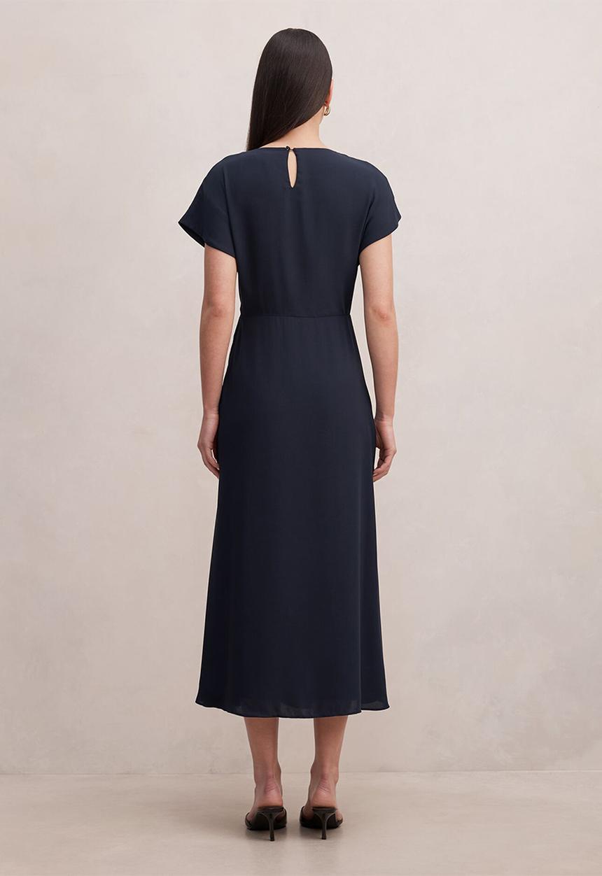 Forever New - Wren hardware detail midi dress - navy