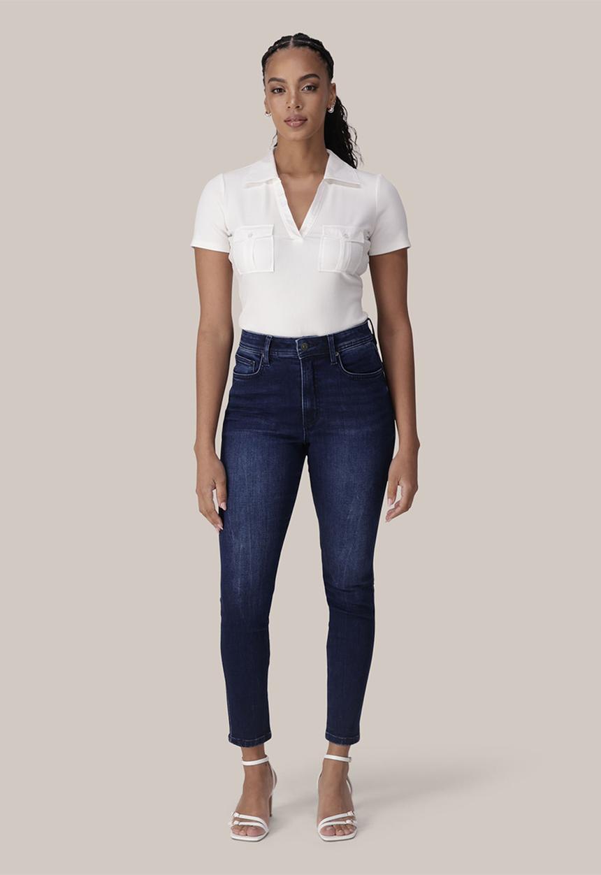 Forever New - Ashley mid-rise skinny jeans - dark wash