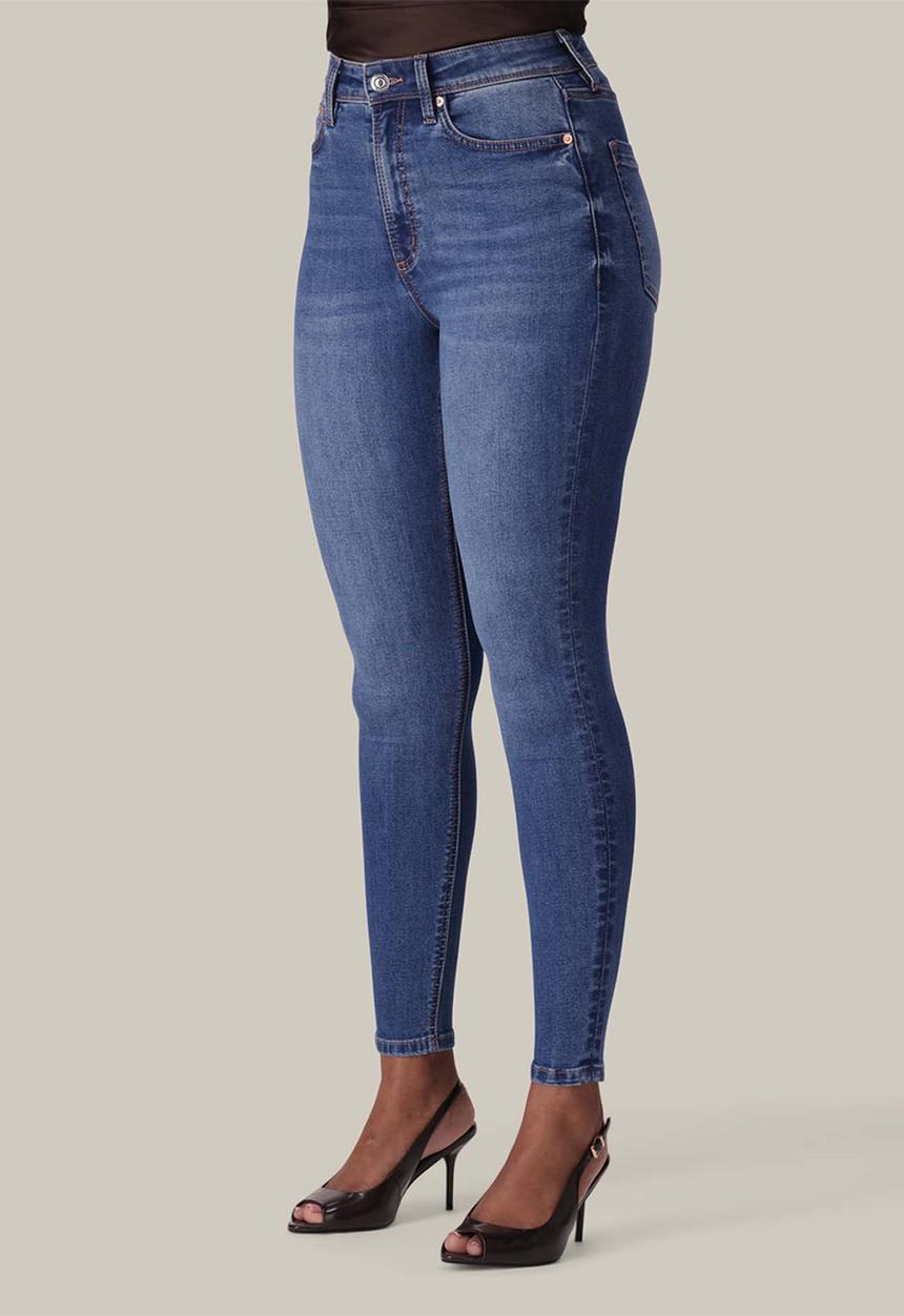 Forever New - Hayley high-rise sculpt skinny jeans - mid wash